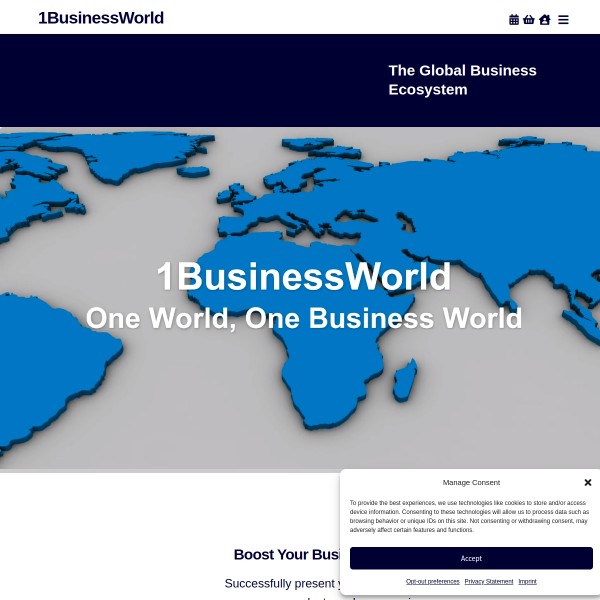 1BusinessWorld homepage screenshot