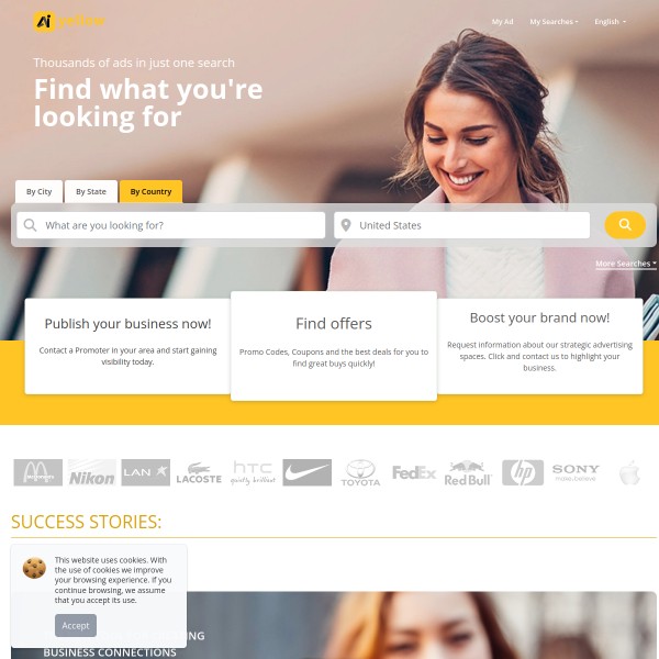 AiYellow homepage screenshot