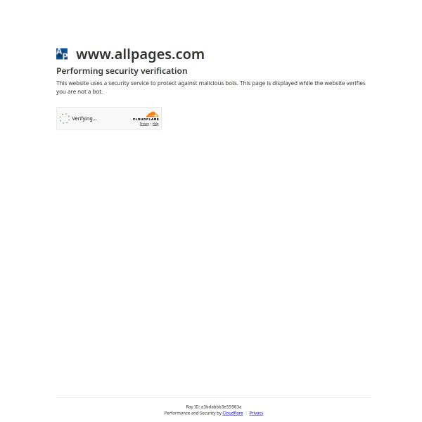 AllPages homepage screenshot