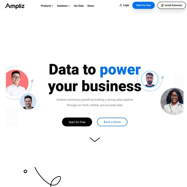 Ampliz homepage screenshot
