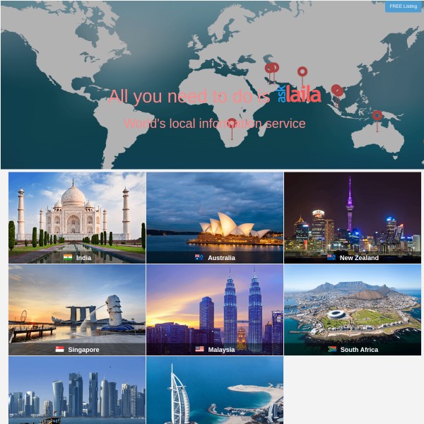 AskLaila homepage screenshot