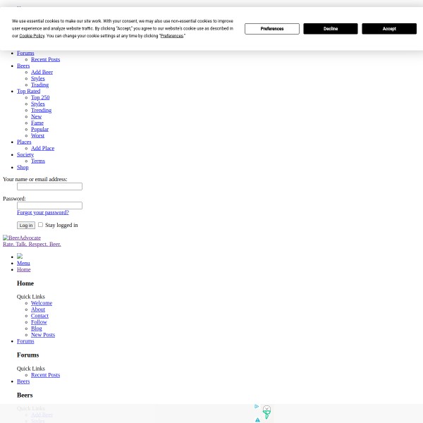 BeerAdvocate homepage screenshot