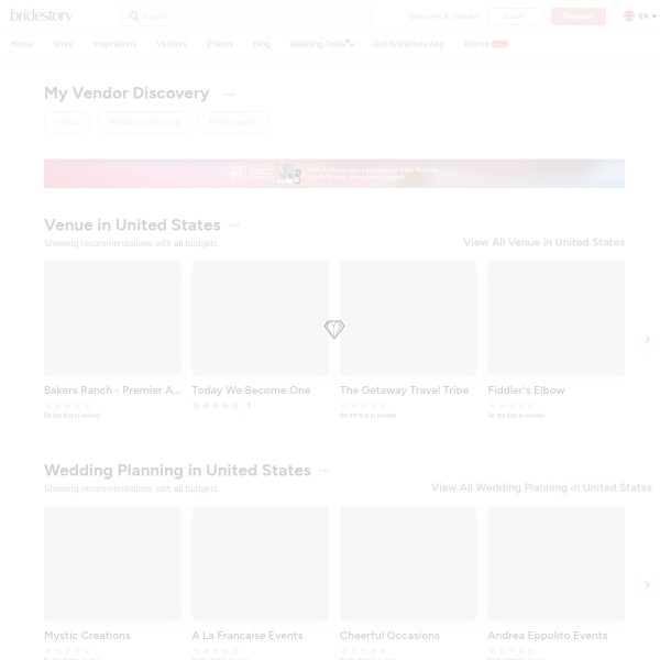 Bridestory homepage screenshot