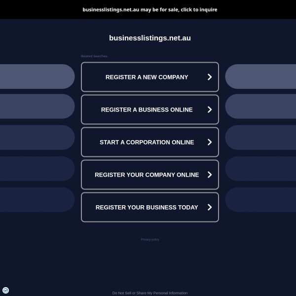 businesslistings.net.au homepage screenshot