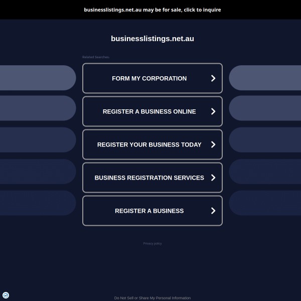 businesslistings.net.au homepage screenshot