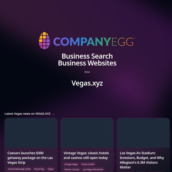 Company Egg homepage screenshot