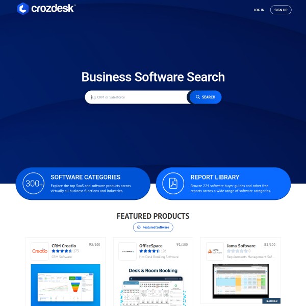 Crozdesk homepage screenshot