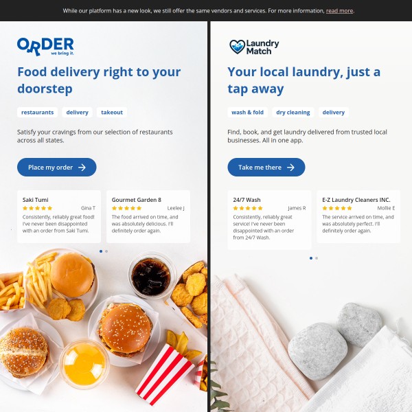 Delivery.com homepage screenshot