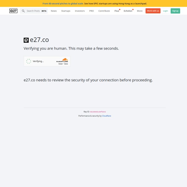 e27 Startup homepage screenshot