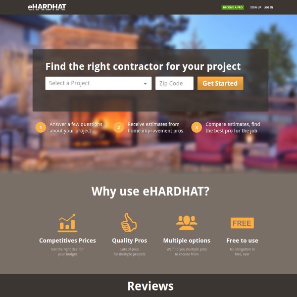 eHardhat homepage screenshot