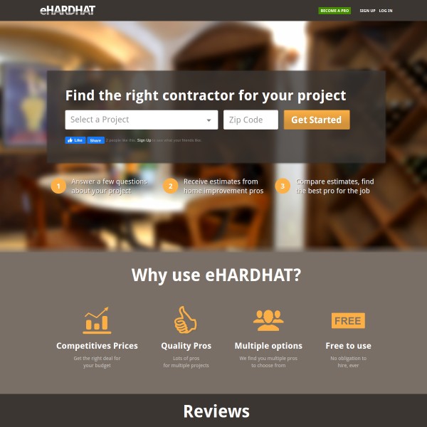 eHardhat homepage screenshot