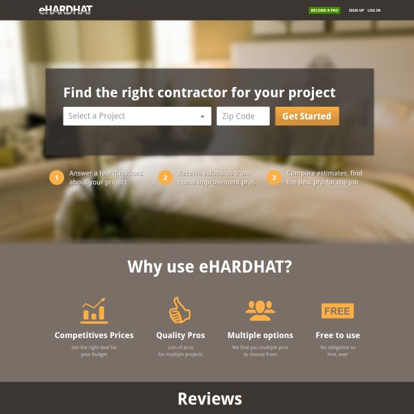 eHardhat homepage screenshot