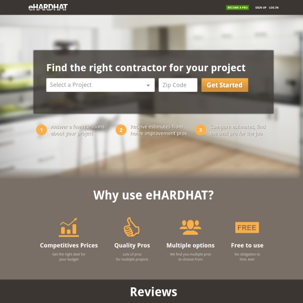 eHardhat homepage screenshot