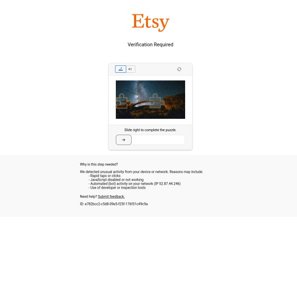 Etsy homepage screenshot