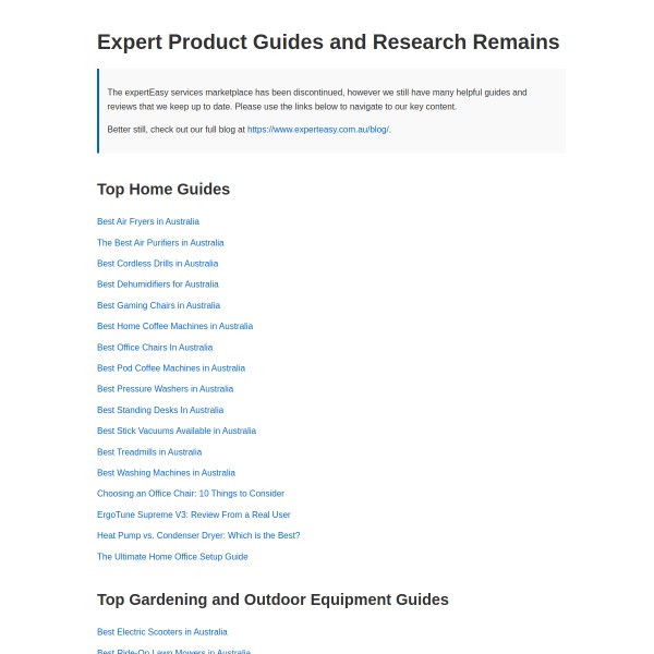 ExpertEasy homepage screenshot