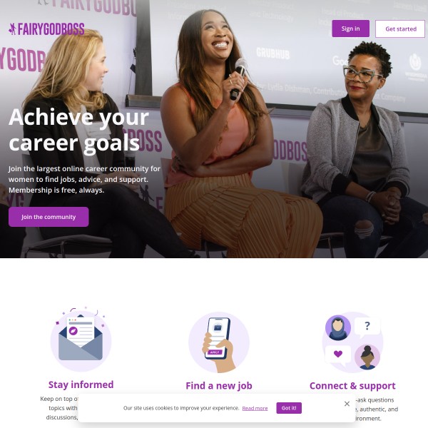 FairyGodBoss homepage screenshot