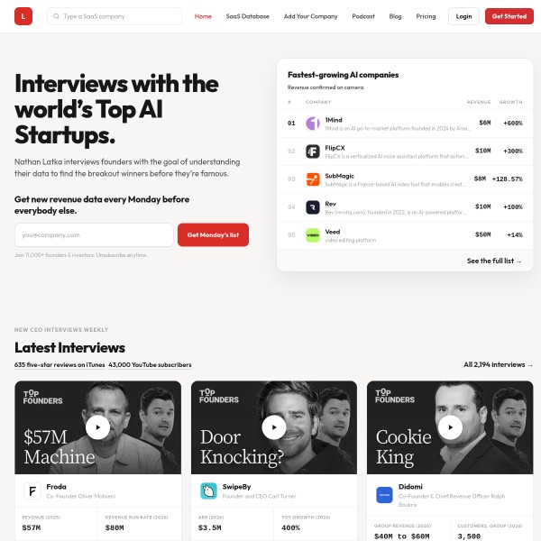 GetLatka homepage screenshot