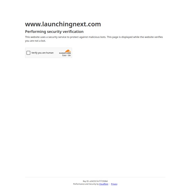 Launching Next homepage screenshot