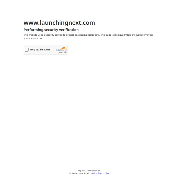 Launching Next homepage screenshot