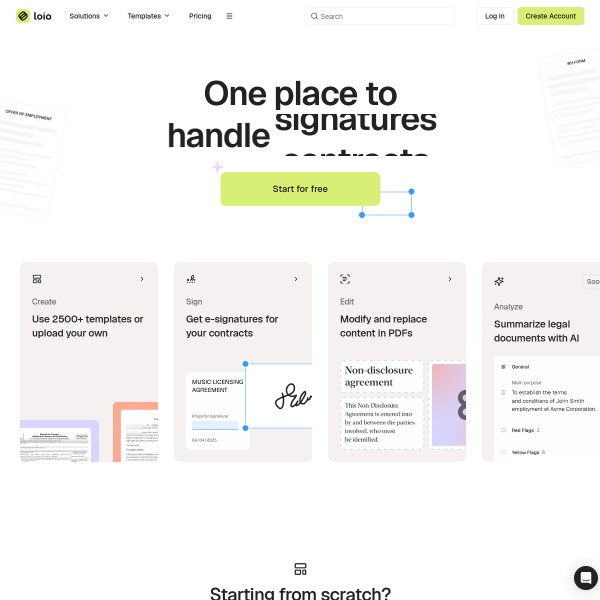 Lawrina homepage screenshot