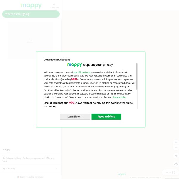 Mappy homepage screenshot