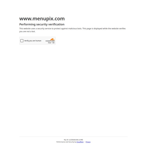 MenuPix homepage screenshot