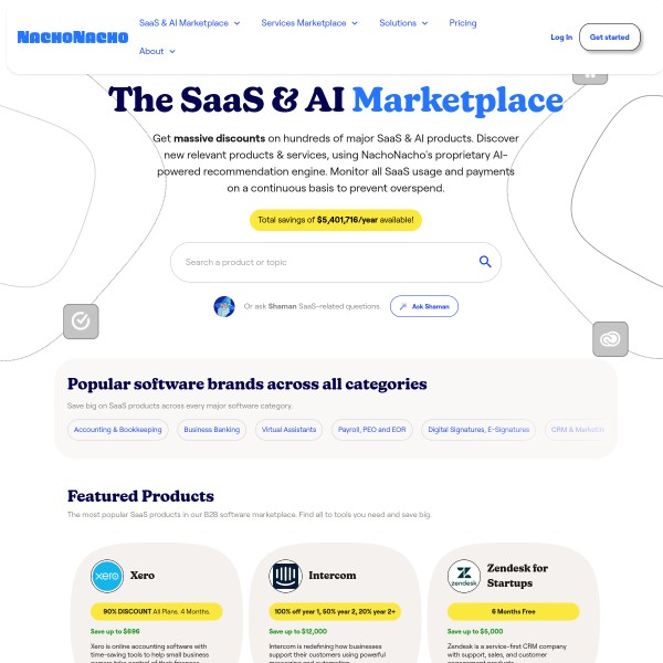 NachoNacho homepage screenshot