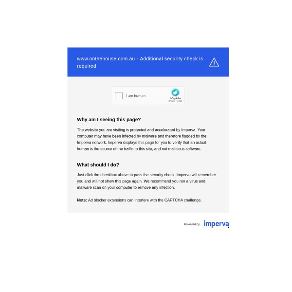 OnTheHouse.com.au homepage screenshot