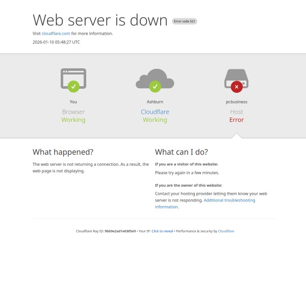 pr.business homepage screenshot