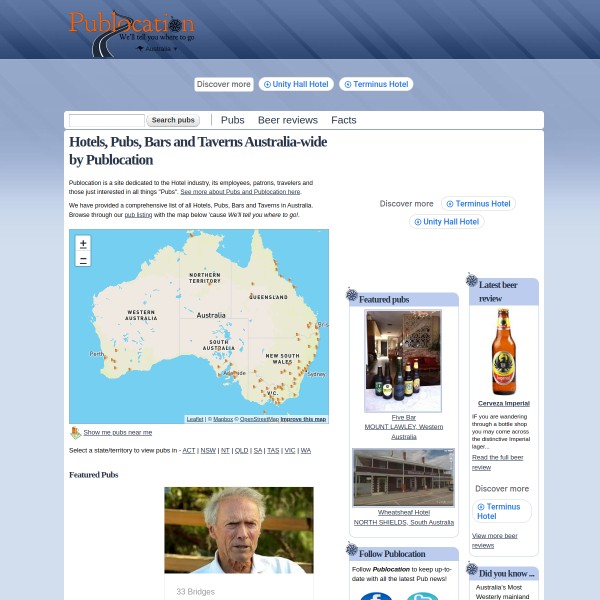 Publocation homepage screenshot