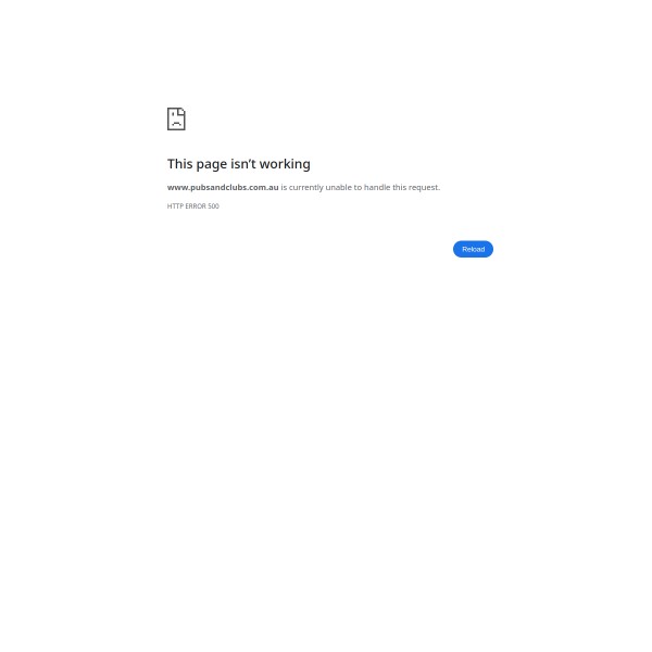 Pubs and Clubs homepage screenshot