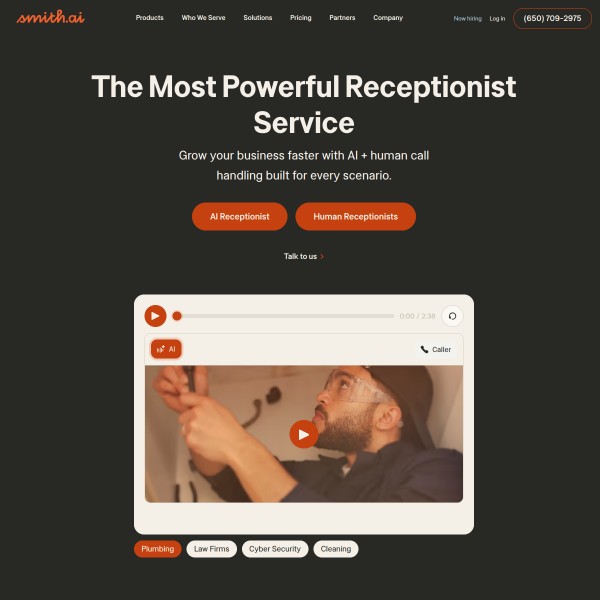 Recommended homepage screenshot