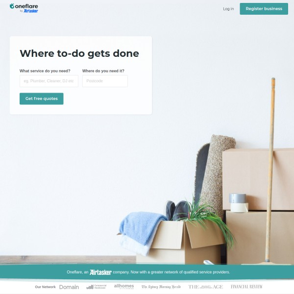 Renovate Directory homepage screenshot