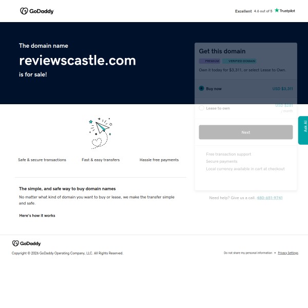 ReviewsCastle homepage screenshot