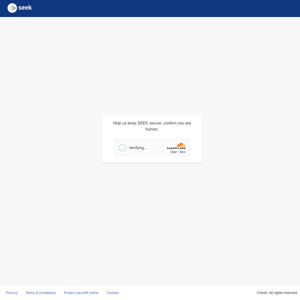 Seek homepage screenshot
