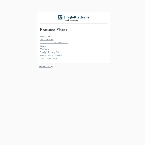 SinglePlatform homepage screenshot