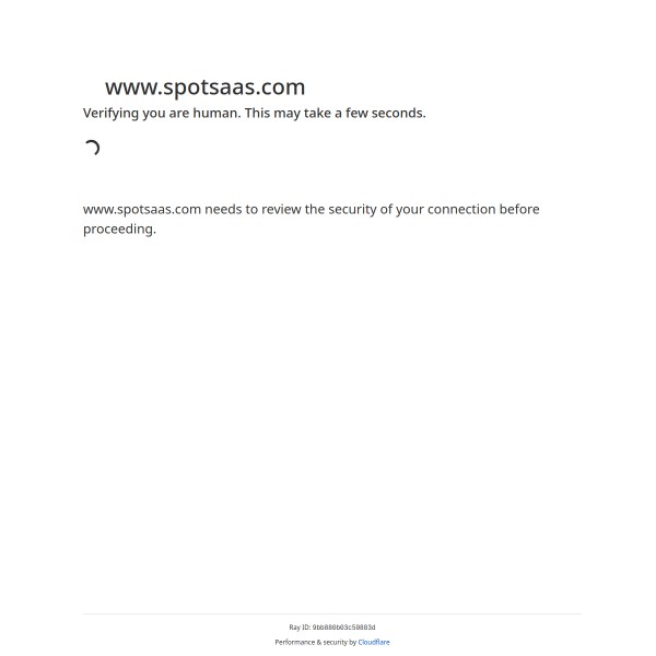 SpotSaaS homepage screenshot