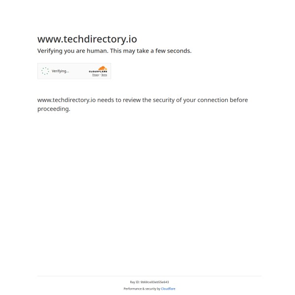 TechDirectory homepage screenshot