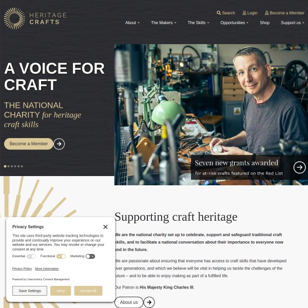 The Makers homepage screenshot