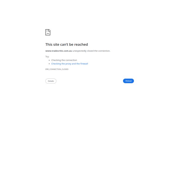 TradeCritic homepage screenshot