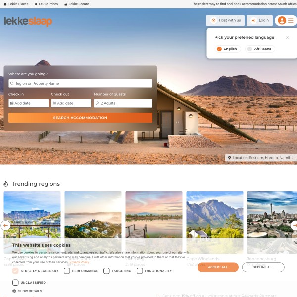TravelGround homepage screenshot