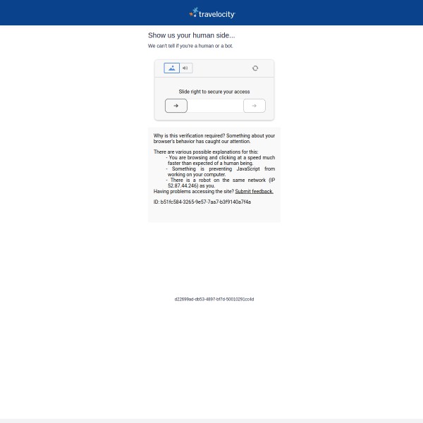 Travelocity homepage screenshot