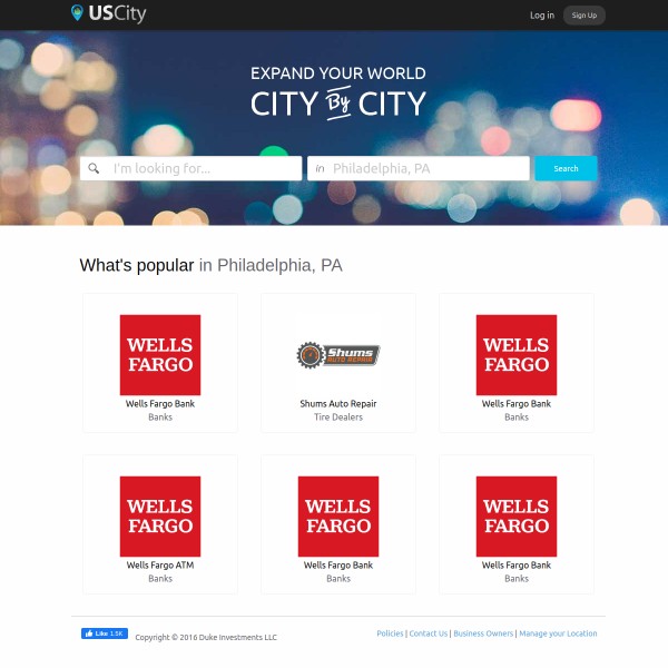 USCity.net homepage screenshot