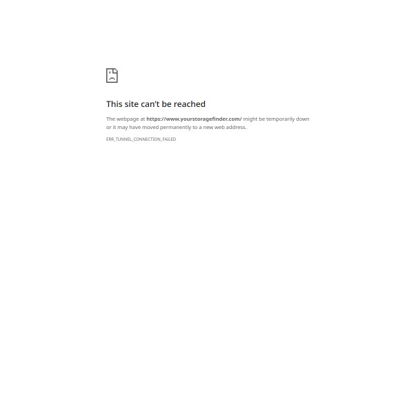 Your Storage Finder homepage screenshot