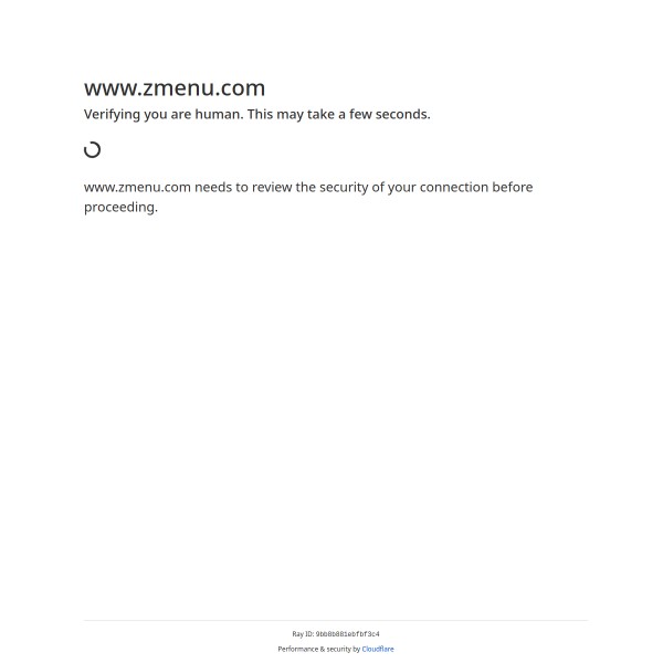 Z Menu homepage screenshot