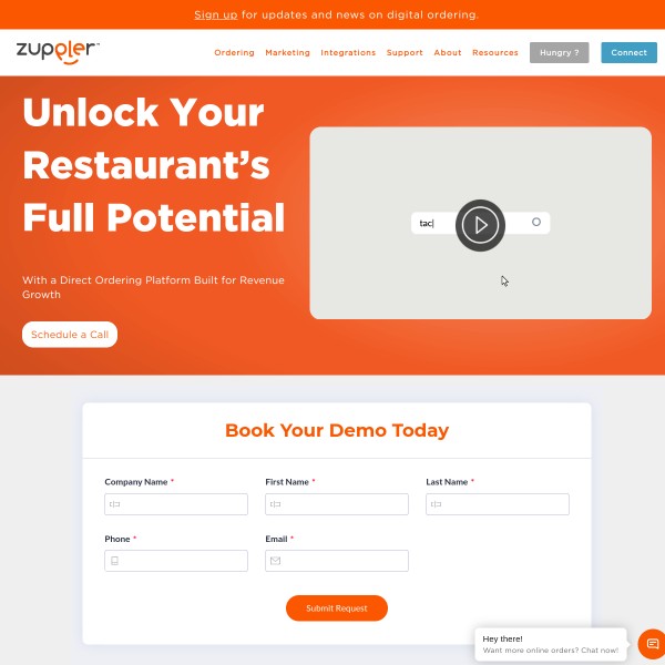 Zuppler homepage screenshot