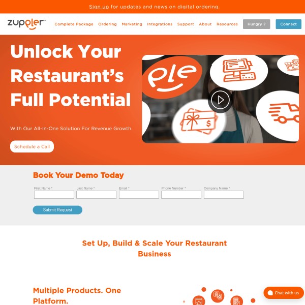 Zuppler homepage screenshot